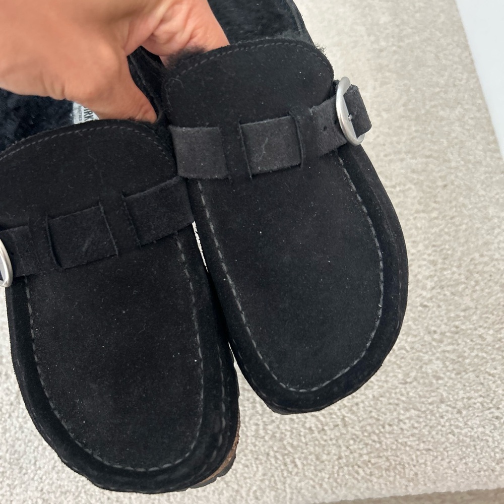 Birkenstock Black Suede Women's Shoes - Picture 9 of 9